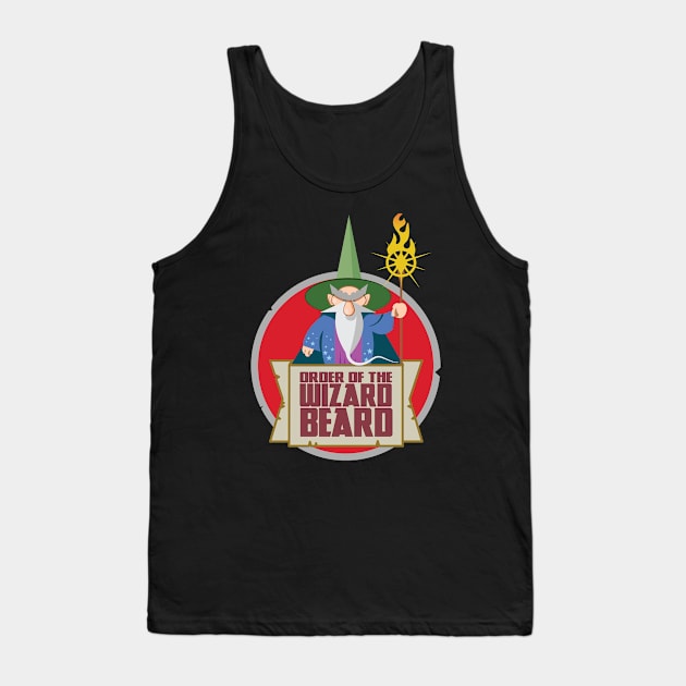 Order of The Wizard Beard Tank Top by Nik Afia designs